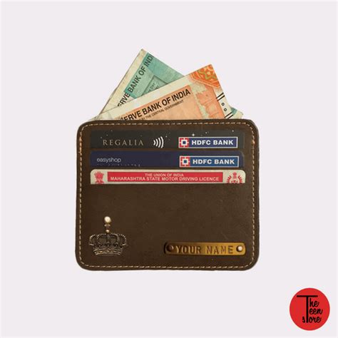 Customized Dark Brown Card Wallet – The Teen Store