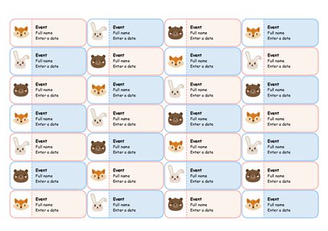 Word label template 1 | ONLYOFFICE | ONLYOFFICE