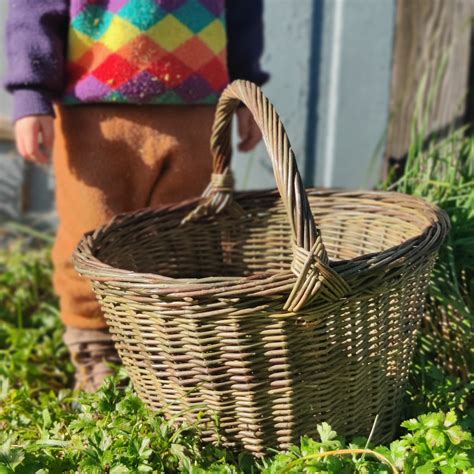 Round Willow Gathering Basket - BARN Catalog