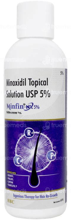 Minfin Nx 5 Solution 60ml - Uses, Side Effects, Dosage, Price | Truemeds