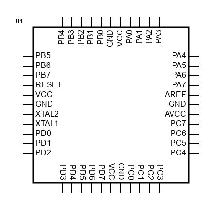 Scheme It | Microchip Technology AVR 8 Bit 64KB FLASH | DigiKey