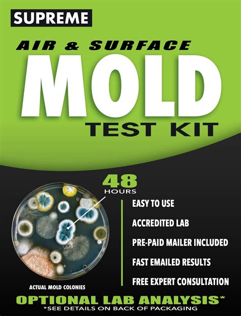 Supreme - DIY Mold Test Kit for Home Air Quality - Air and Surface Mold ...