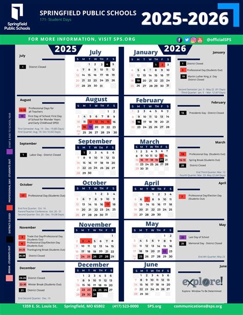 Springfield Public Schools Calendar 25-26 Revised [PDF] - EduCounty