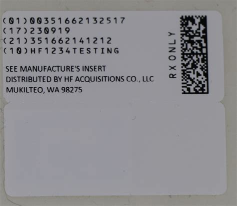EPHEDRINE SULFATE (HF Acquisition Co LLC, DBA HealthFirst): FDA Package ...