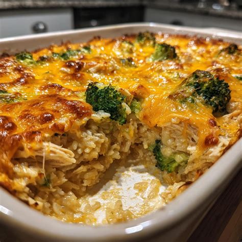 Irresistible Cheesy Chicken Rice and Broccoli Casserole in 45 Minutes ...