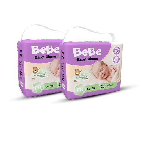 Buy BeBe Baby Premature Diapers (Infant Diapers -1.5 to 3 Kg) | Pack of ...
