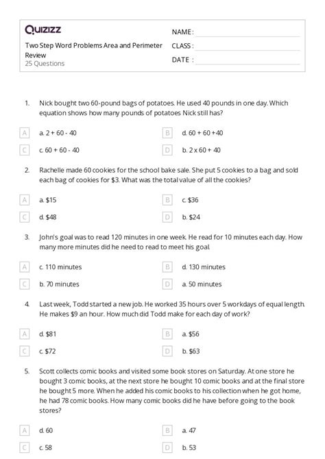 Image result for Two-Step Word Problems Grade 4