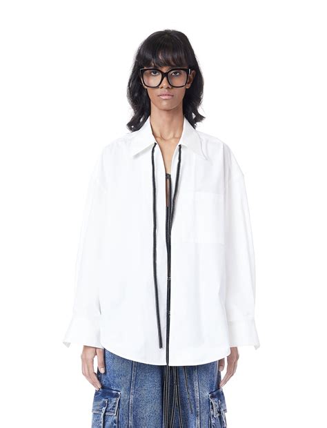 OVERSIZED TIE-UP SHIRT