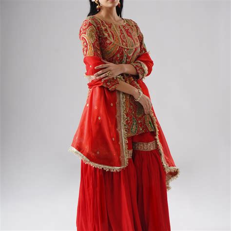 Mehroza – Crimson Red Gharara – Zahrat