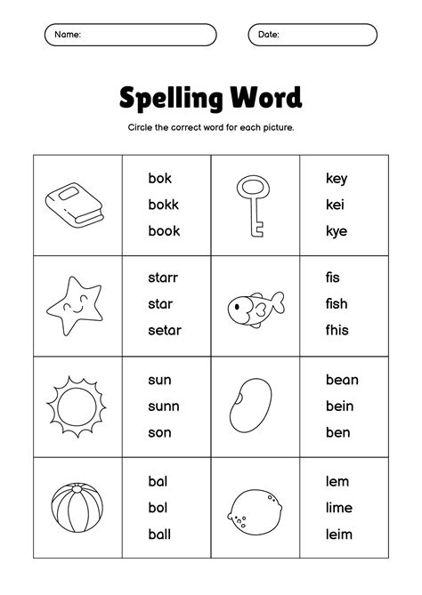 1St Grade Spelling Words Worksheets - Writing Practice Worksheet