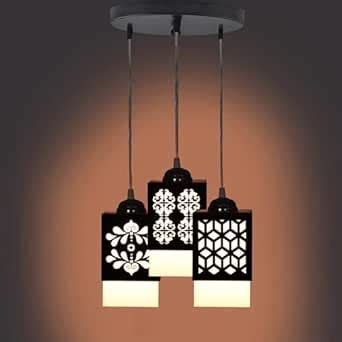 Buy SPARKX Rustic Wooden Thali Hanging Lamp: Handcrafted Indian Decor ...