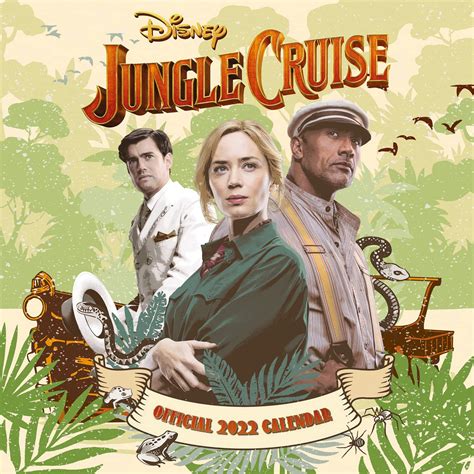 Buy Official Disney Jungle Cruise 2022 - Month To View Square Wall (The ...