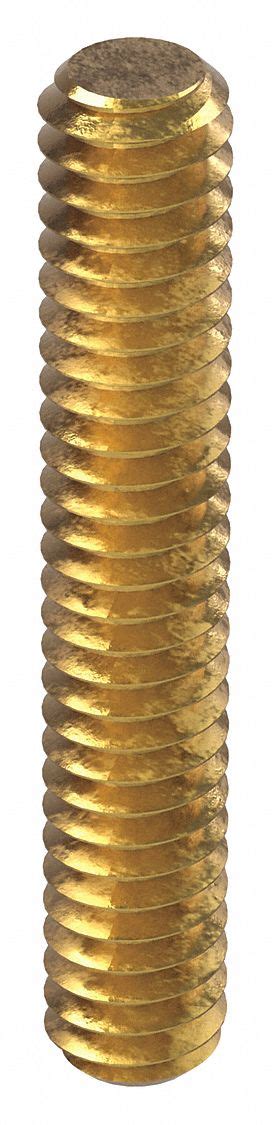 1/4"-20 Thread Size, 1 1/2 in Lg, Fully Threaded Stud - 10U580|56307 ...