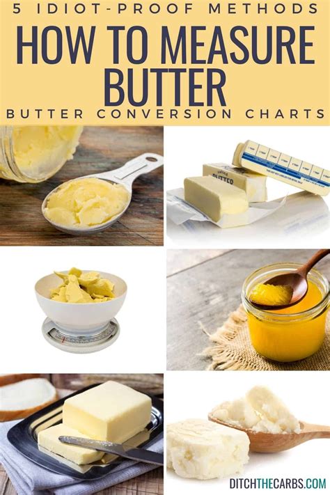 Butter Measurement Chart – Butter Conversion Chart: Easy Baking ...