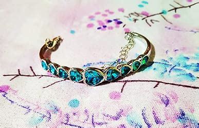 Yellow Chimes Women Crystal Bracelets | Heart Shaped Silver toned ...