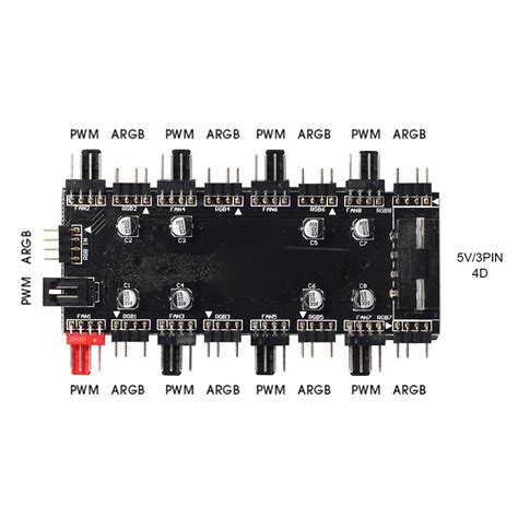 5V/3 Pin ARGB Fan PWM HUB 1 To 8 Ports Splitter for | Ubuy India