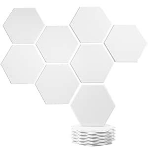 Ounggy 12 Pack Hexagon Acoustic Panels,12" X 10" X 0.4" High Density ...