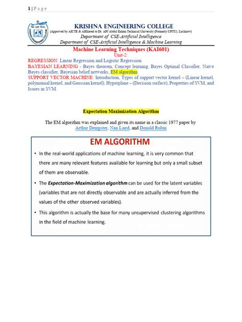 Image result for Expectation Maximization in Machine Learning Example Problems