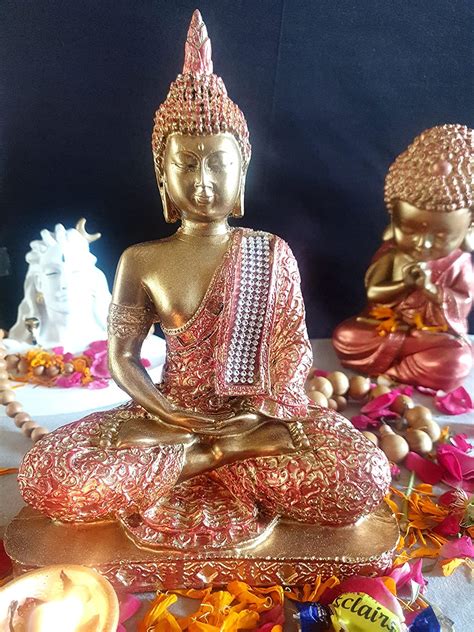 Buy Mishtienterprises Buddha Statue Polyresin 24 cm Beautiful for Study ...