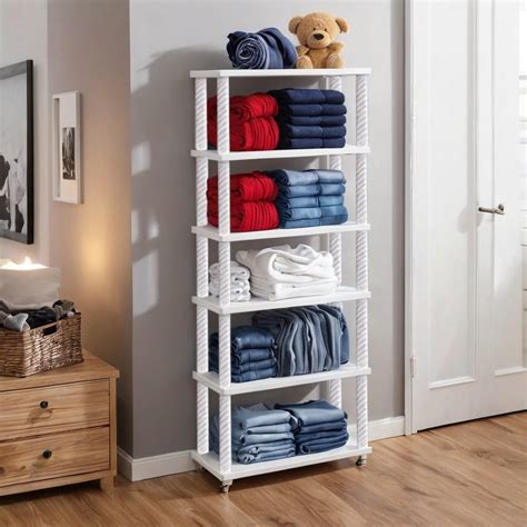 YouCopia Collapsible Wardrobe 6 Shelves Storage Clothes Storage Rack ...