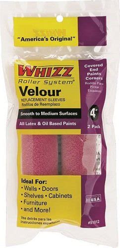 Work Tools International 51016 6-inch Whizz Paint Roller Cover, Velour ...