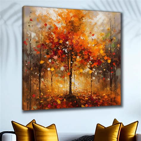 Livin'luxe paintings colorful Tree modern art canvas home decor wall ...