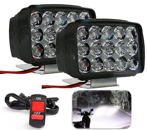 Bike Led Light Driving Waterproof Headlights Fog Lamp Lighting ...