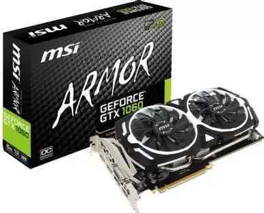 MSI NVIDIA Geforce GTX 1060 ARMOR 6 GB GDDR5 Graphics Card | Price, Key ...