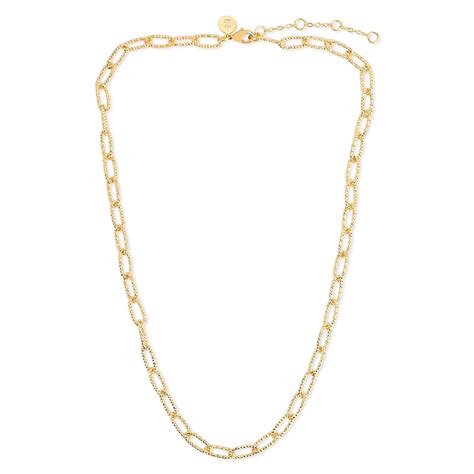 Buy Z Diamond Cut Stamp Chain Necklace - Accessorize India