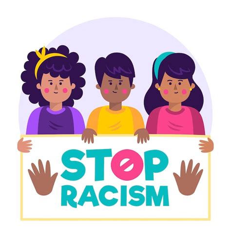 Stop racism concept | Free Vector