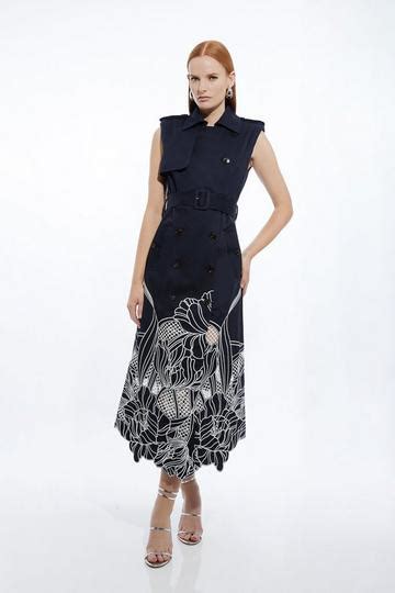 Navy Midi Dresses | Karen Millen