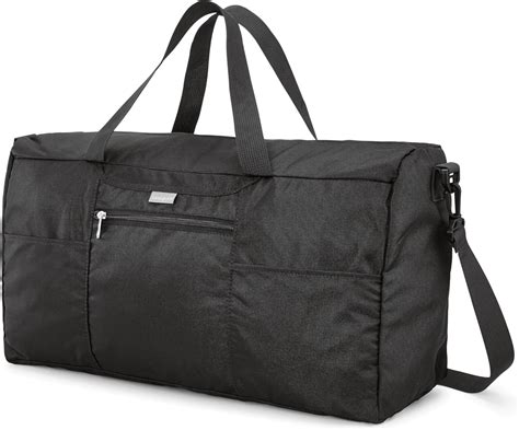 Amazon.com | Samsonite Foldaway Packable Duffel Bag, Black, Medium ...