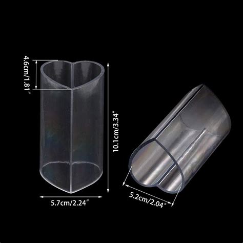 Buy WANDIC Candle Molds, 1 Pc Heart Candle Molds, Clear Plastic Candle ...