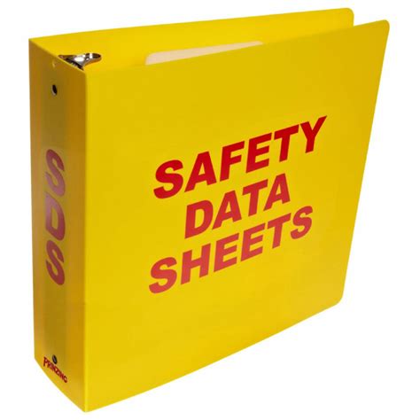 Material Safety Data Sheets, 3 in Binder Ring Size, Standard SDS Binder ...