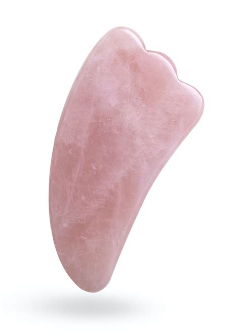 Get Gua Sha Rose Quartz Feather at ₹ 1000 | LBB Shop