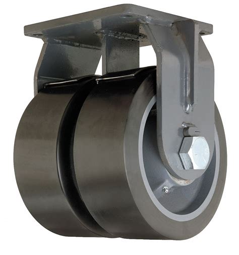 HAMILTON, Rigid, No Brake, Plate Caster - 1VHL1|R-MDD-104SYT - Grainger