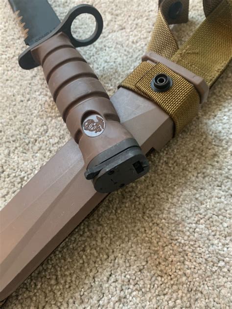 Original USGI USMC OKC3S Marine Corps Bayonet & Scabbard Ontario Knife ...