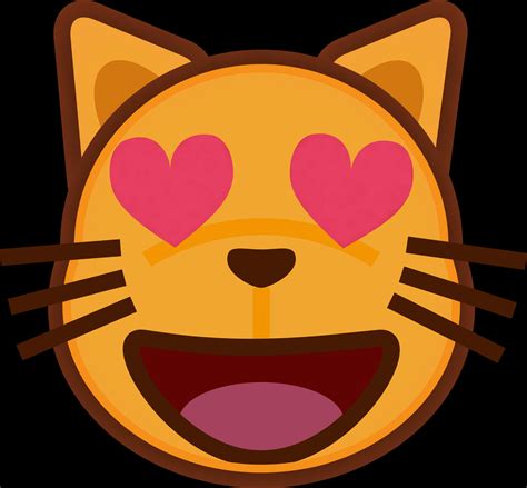 Download Heart Eyes Cat Emoji | Wallpapers.com