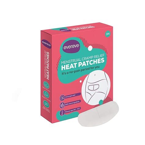 Evereve Period Pain Relief Heat Patches, Pack of 3, For Period Pain ...