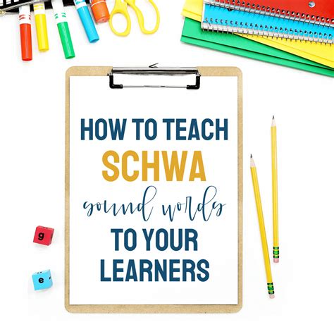 How to Teach Schwa Sound Words to Kids the Simple Way
