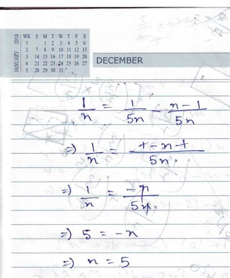 1÷n=1÷5n-n-1÷5n solve - Brainly.in