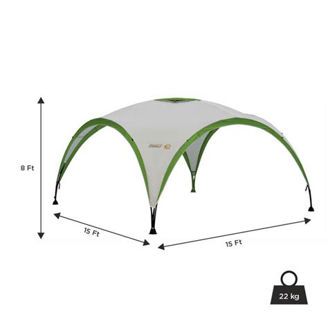 Coleman Event Shelter Pro 15 x 15 ft with UV & Water Protected Flyshee