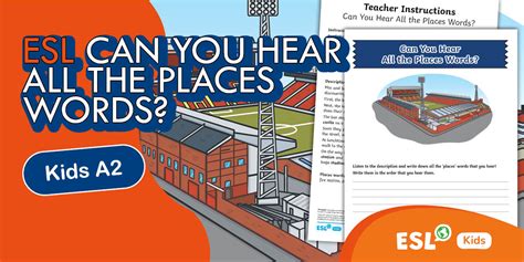 ESL Places Listening Activity Pack