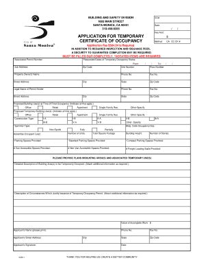 Occupancy Form - Fill Online, Printable, Fillable, Blank | pdfFiller