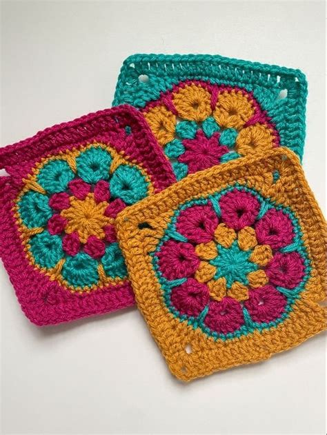 African Flower Square Tutorial 的图像结果