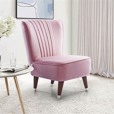 Buy Jane Velvet Accent Chair in Pink Colour Online - 60% Off | Shop ...