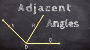 Examples of Adjacent Angles in Geometry
