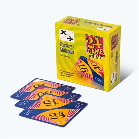 Factors / Multiples (Ages 8+), 96-Card Deck – 24 Game Shop