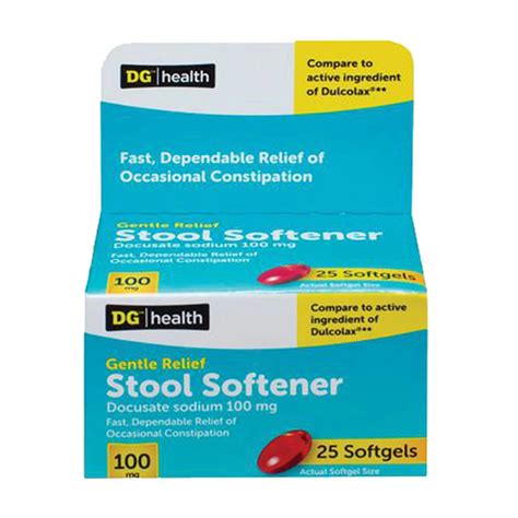 Buy DG Health Stool Softener Soft Gel, 25 ct from Dollar General - Instore