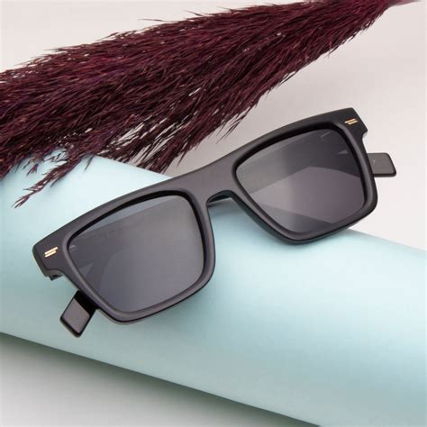 SUN-BOYD UNISEX SQUARE ACETATE SUNGLASSES WITH POLARIZED LENS BY TED S ...